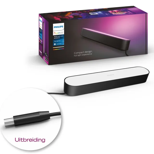 Philips Hue Play lightbar - wit en gekleurd licht - zwart - 1-pack - uitbreiding