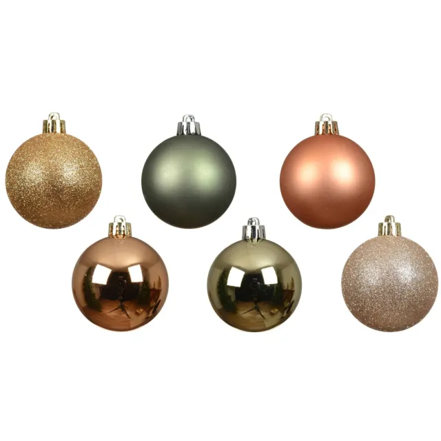 Decoris kerstballen onbreekbaar Multi