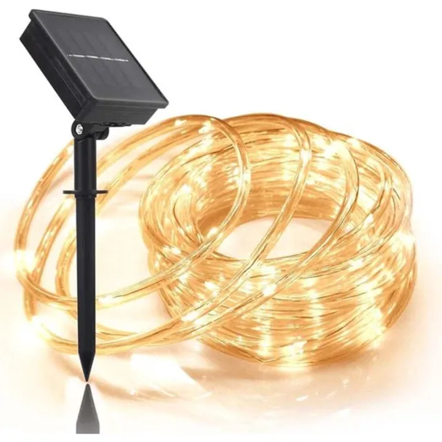 CasaVerse Lichtslang - 10 Meter - Zonne-energie - Warm Wit - Solar Verlichting