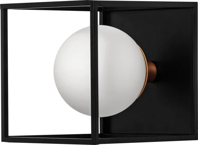 LEDVANCE DECOR Vierkante badkamer wandlamp IP44, zwart, G9 wit