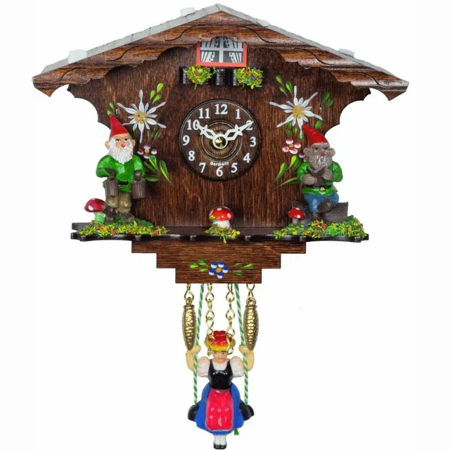 Trenkle 555_SQ - Wandklok - kwarts - Miniatur-Uhr bruin