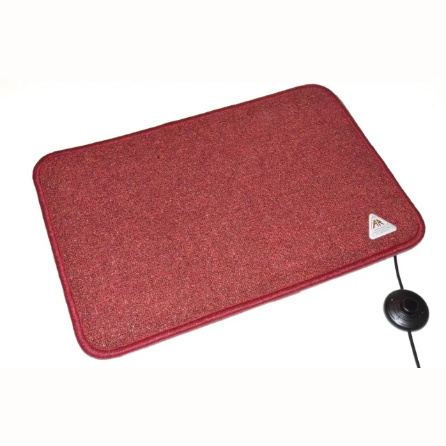 Arnold Rak RAK Verwarmde voetenmat 60 x 90 cm Bordeaux met drukknop