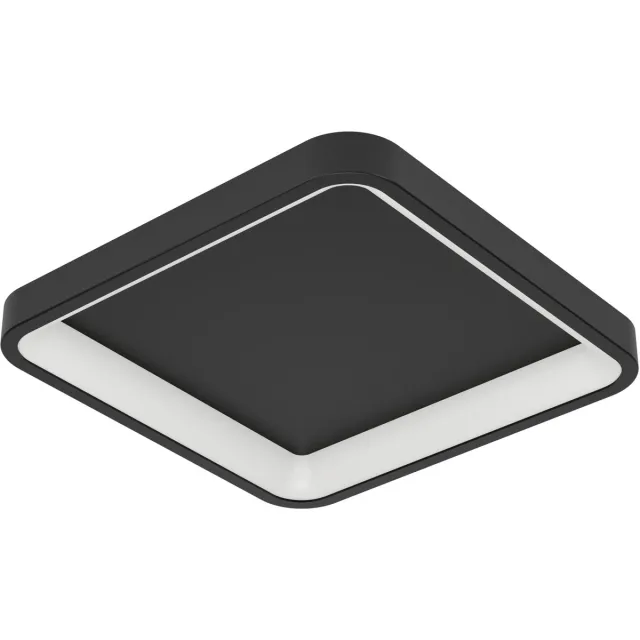 EGLO connect.z Loretello-Z Smart Plafondlamp - 35 cm - Zwart/Wit - Instelbaar RGB & wit licht - Dimbaar - Zigbee