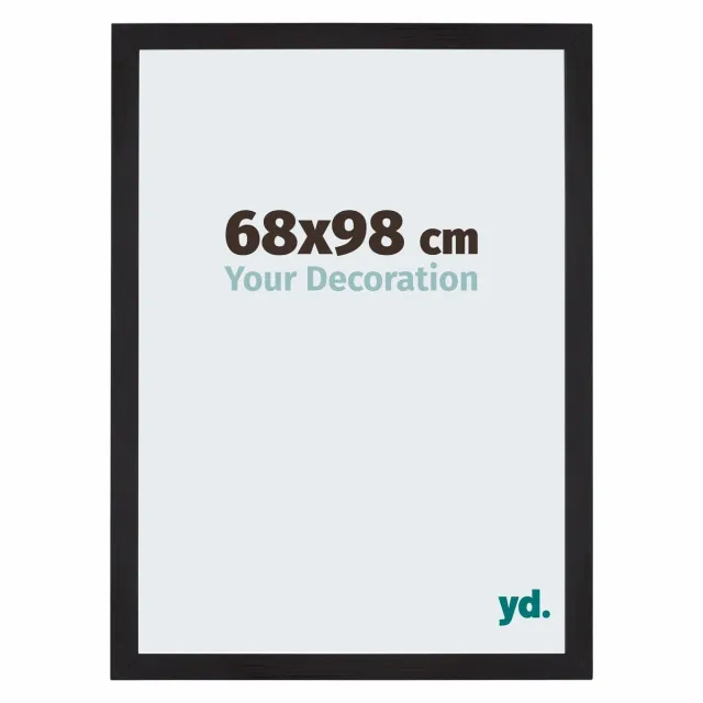 yd. Your Decoration - Fotolijst 68x98 cm - MDF - Zwart Houtnerf - Mura