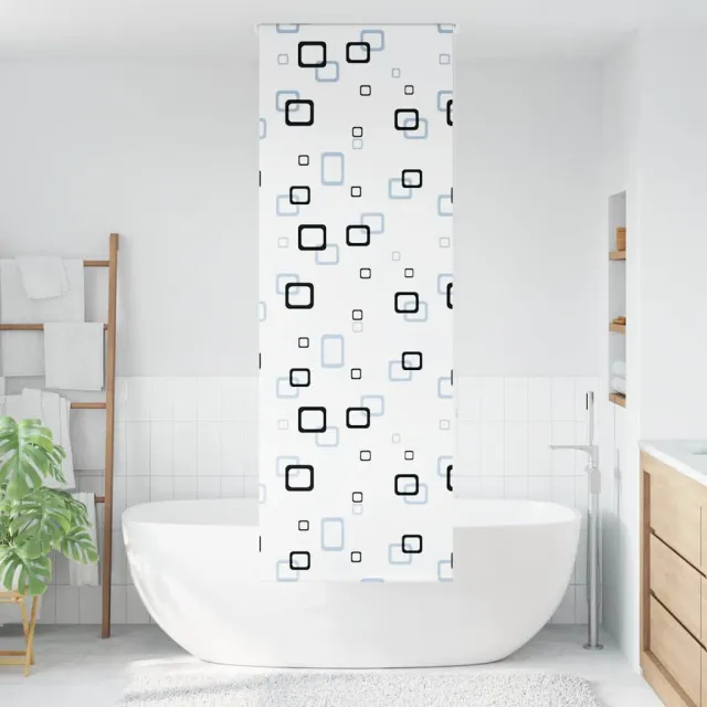 vidaXL Doucherolgordijn 80x240 cm stofbreedte 76 cm Wit