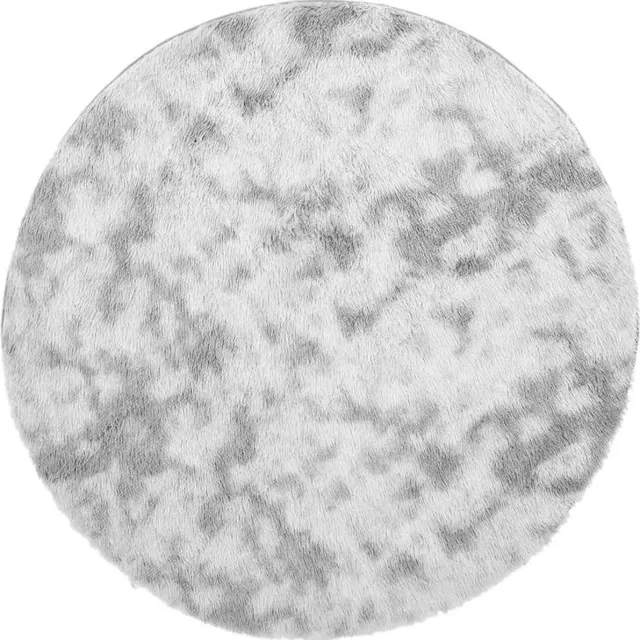 vidaXL Hoogpolig - vloerkleed - NAVARRA - cm - polyester - lichtgrijs