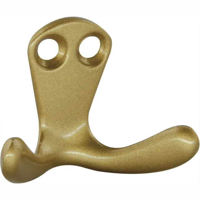 Siro Kapstokhaak - goud - aluminium - 2,2 x 3,3 cm - wandhaak - jashaak - ophanghaken Goudkleurig