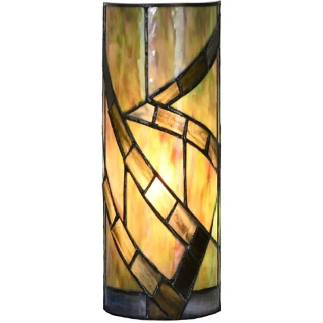 Coloured by Art Tiffany Wandlamp Willow - Art Deco Trade Zwart