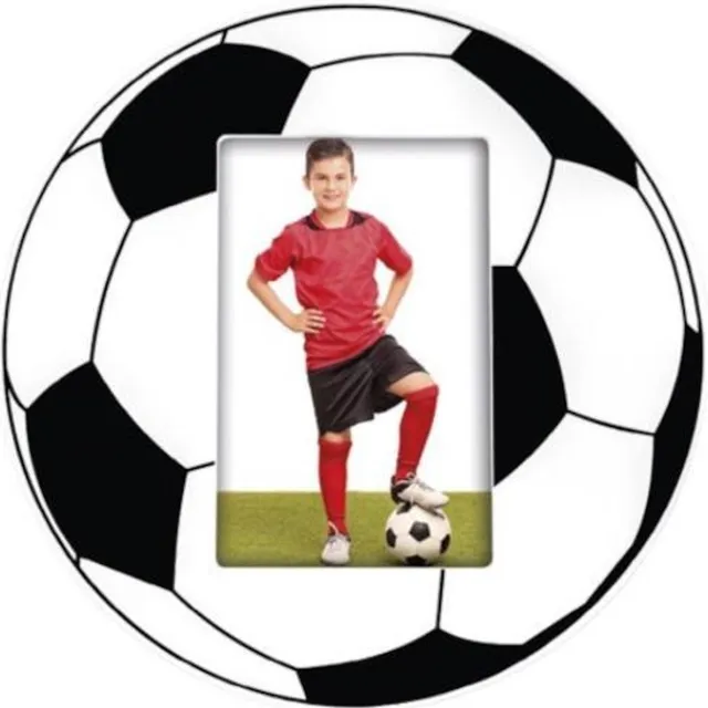 Zep Houten fotolijst Voetbal zwart/wit verticaal voor foto formaat 10x15 - PW3064V