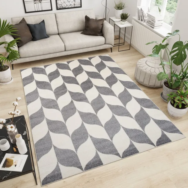 Tapiso Maroko Vloerkleed Grijs Woonkamer Carpet Lichtgrijs 5