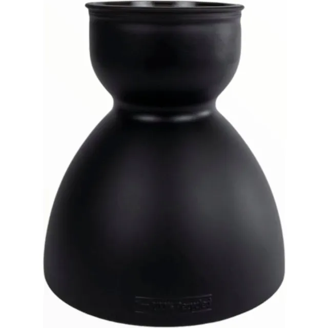 Gifts Amsterdam Vaas - Diabolo - L - Mat zwart - 21x21x22 Cm Glas