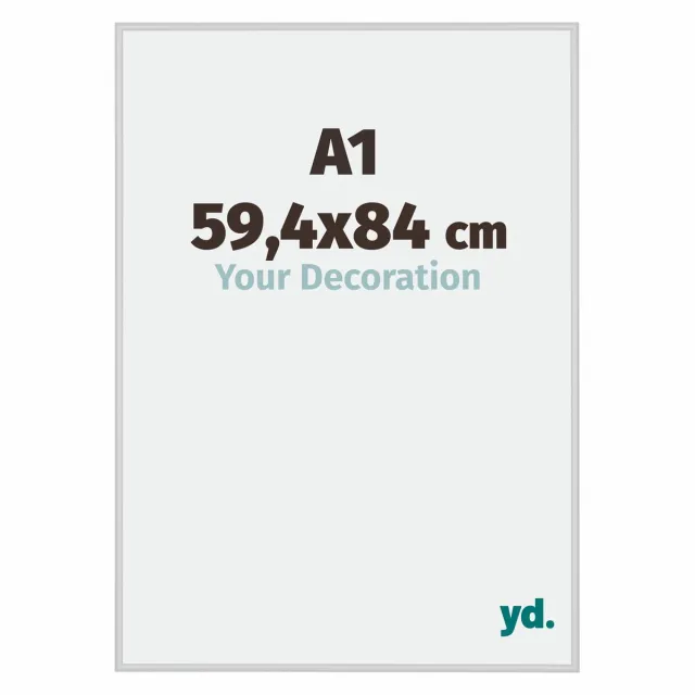 yd. Your Decoration - Fotolijst A1 59,4x84 cm - Aluminium - Zilver Mat - Miami