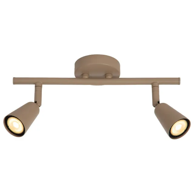 Lucide dimbare wandlamp GU10 36x17,5 cm - taupe