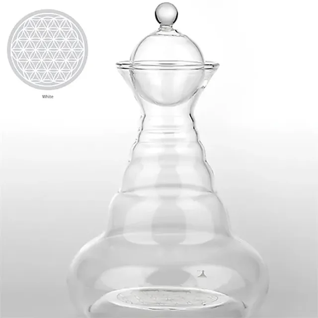 Yogi & Yogini Vitaalwaterkaraf White Alladin met BDL wit - 1300 - Glas Transparant