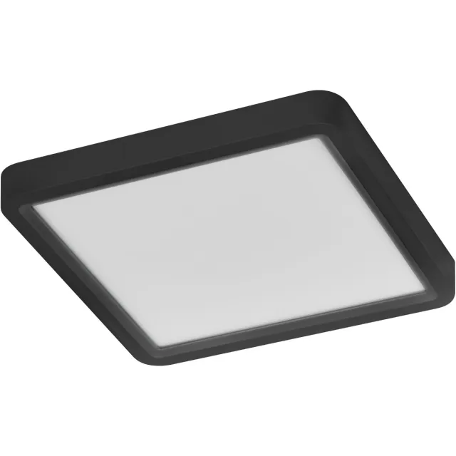 Osram ORBIS Quickfix 195x195mm LED Plafondlamp, 16W, 3000K warm wit, 1200lm, Click-DIM, Zwart, Kunststof/Metaal