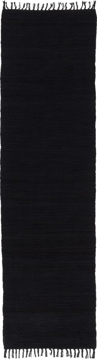Pergamon Jolly Cotton - Katoen Natuurlijk Loper Tapijt Zwart