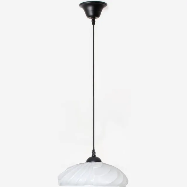 Coloured by Art Hanglamp aan snoer Swingbowl Moonlight - Art Deco Trade Zwart