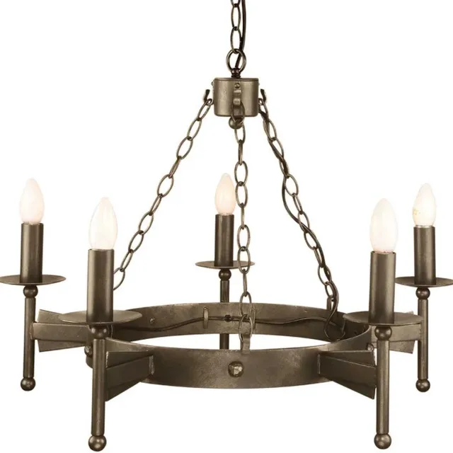 Steady Lighting Bohemian Kroonluchter - Steady Lighting - Metaal - Bohemian - E14 - L: 67cm - Voor Binnen - Woonkamer - Eetkamer - Brons