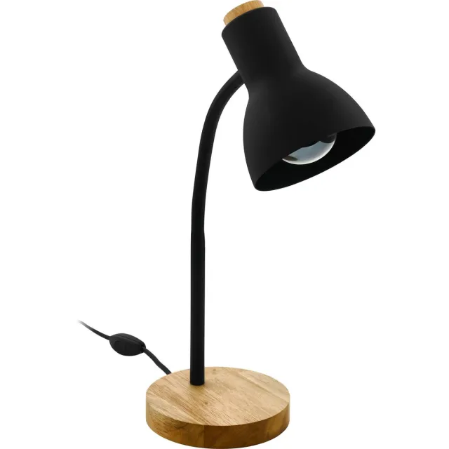 EGLO Veradal Tafellamp/bureaulamp - E27 - 42 cm - Bruin/Zwart