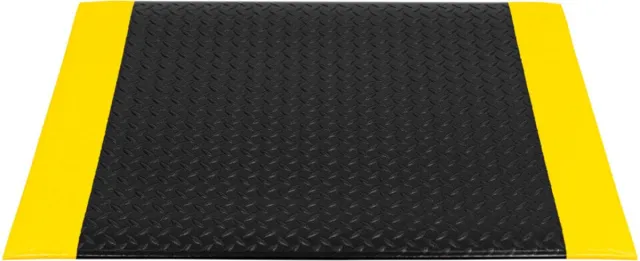 base + Anti vermoeidheidsmat Economic Diamond 60x90cm Black/Yellow