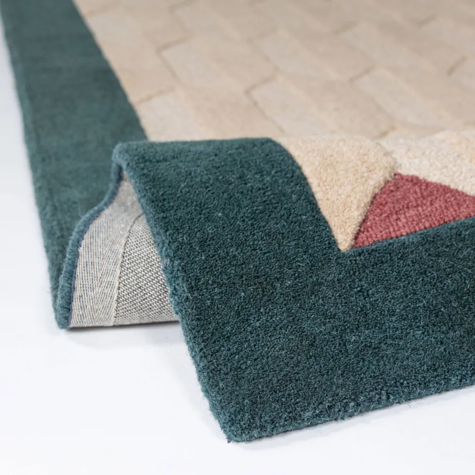 Flair Rugs Apex Border loper blauw, foto 3