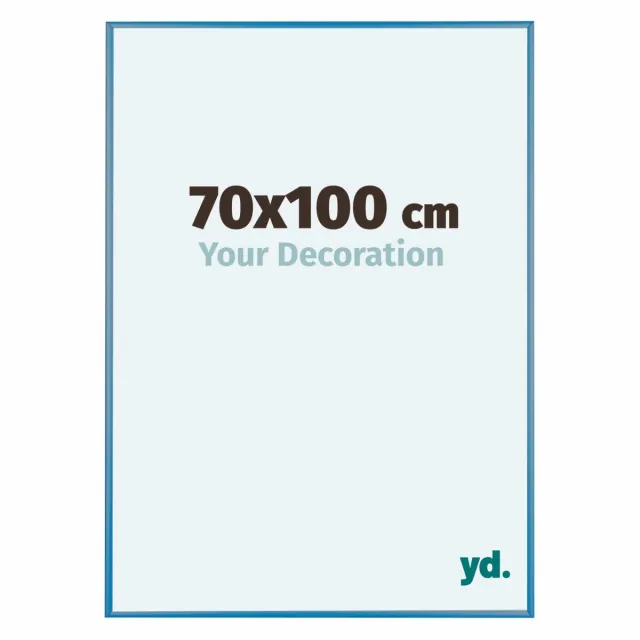 yd. Your Decoration - Fotolijst 70x100 cm - Aluminium - Staal Blauw - Kent