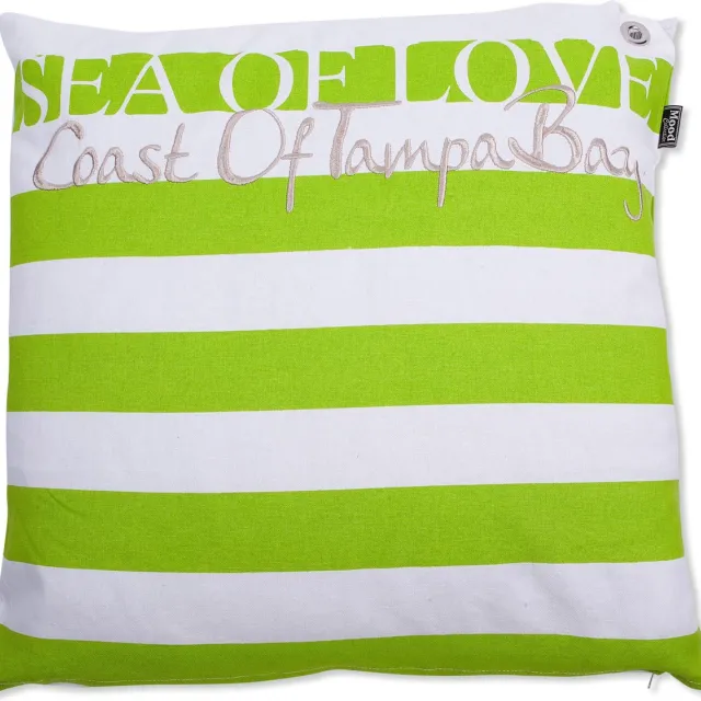 In The Mood Sea Of Love - Sierkussen - Lime - 50x50 cm