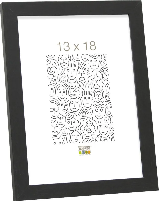 Deknudt Frames Fotolijst - Zwart - S44CF2 - Voor foto: 13x18 cm