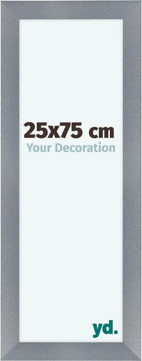 yd. Your Decoration - Fotolijst 25x75 cm - MDF - Aluminium Geborsteld - Como