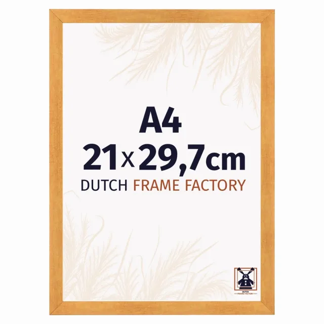 Dutch Frame Factory Fotolijst A4 21x29,7 cm - MDF - Oranje - Praag