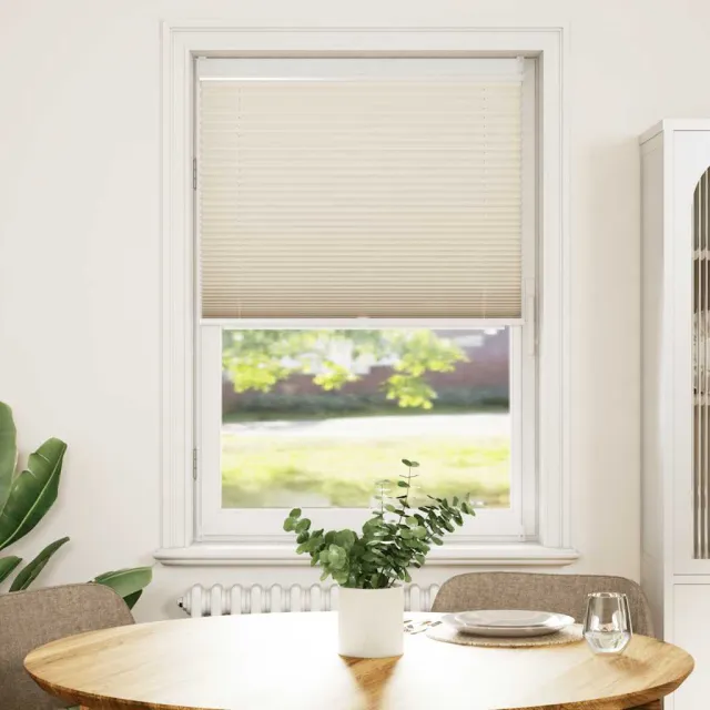 vidaXL Plissé rolgordijn 70x150cm creme Crème