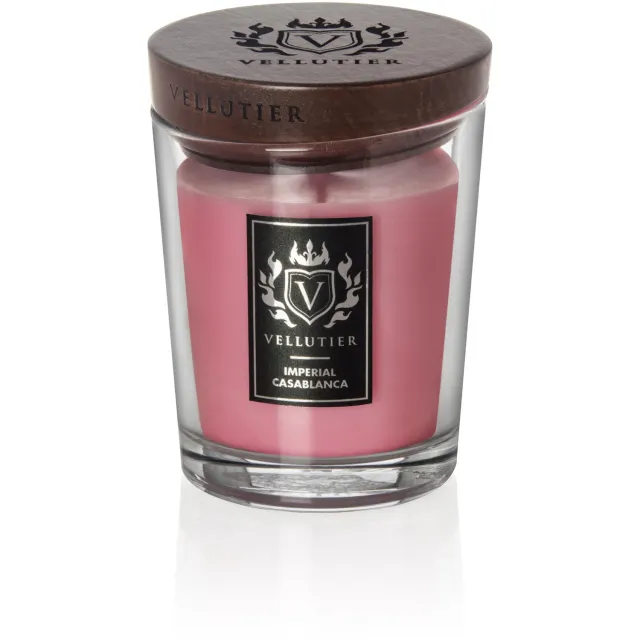 Vellutier Geurkaars Medium Imperial Casablanca - 12 cm / ø 9 cm Roze
