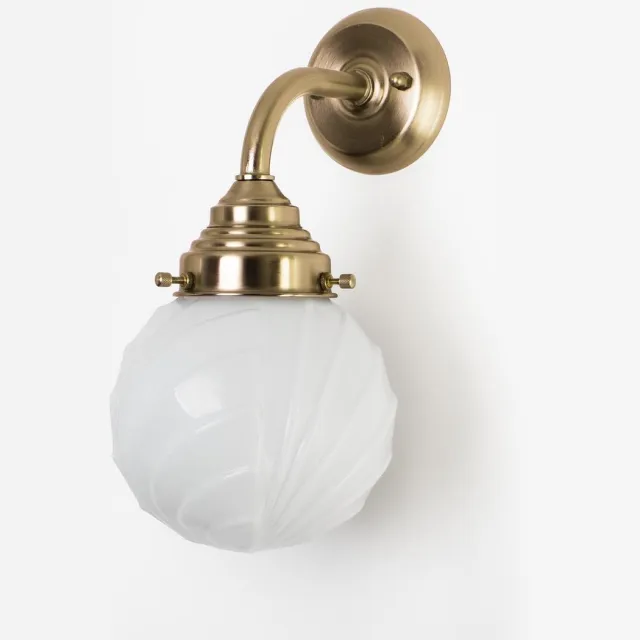 Coloured by Art Wandlamp Swingbulb Curve Brons - Art Deco Trade