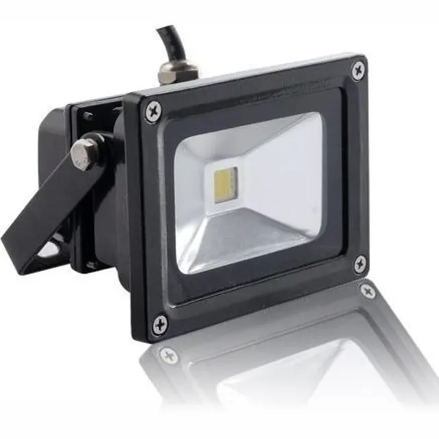 ABC-Led 10W LED schijnwerper - 650 Lumen - Koud wit - IP65 zwart
