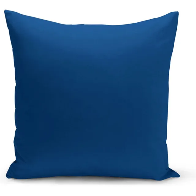 De Groen Home Kussensloop - kussenhoes - Sierkussenhoes - hoes voor sierkussens - Velvet 45x45 cm - Effen donkerblauw - Fluweel
