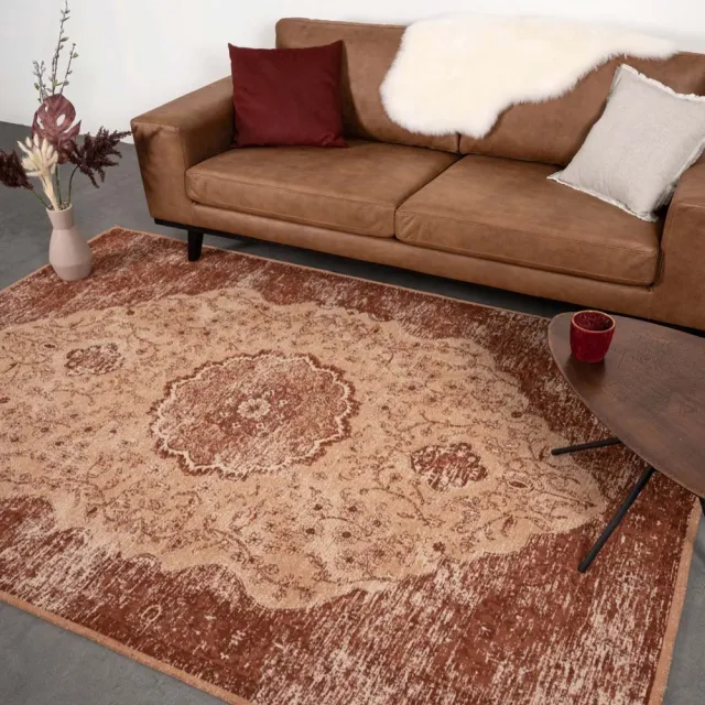 Heritaged Vintage vloerkleed - Village roestbruin 160x240