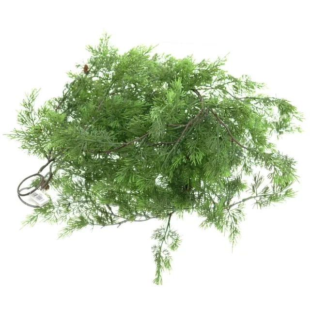 DPI GmbH DPI Coniferenslinger Groen met Bruine Kegels 110 cm - Kunstplanten