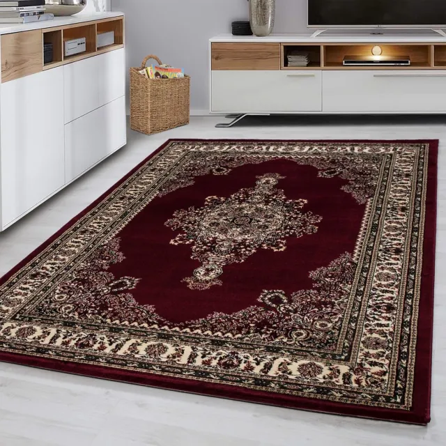 Ayyildiz Oosterse vloerkleed, oosters design, rode kleur, vloerkleed voor de woonkamer, jute achterkant, afmeting: 160 cm x 230 cm Rood,Meerkleurig
