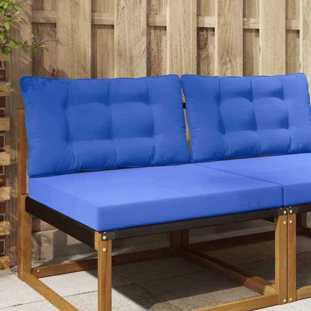 vidaXL Buiten bankkussen Stof Koninklijk Blauw 80 x 68,5 cm Marineblauw