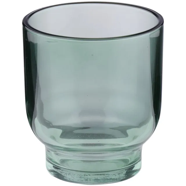 Arti Casa Kandelaar Set van 1 Theelichthouder - Glas - Rond - Modern Design - Diameter 9 cm x Hoogte 10 cm - Bruin, Licht Groen, Licht Grijs en Roze - 2 Jaar Garantie