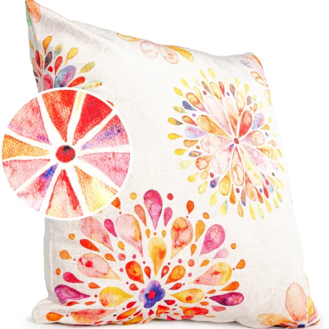 ANRO Geluk Sierkussen 40x40 cm - Velours - Inclusief vulling Zwart