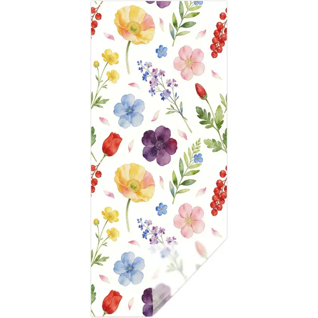 Trywise 1 Stuk - Raamfolie - Statische Raamfolie - Anti Inkijk Raamfolie - Matglas Privacyfolie - Raamfolie Zonder Lijm met Waterrimpel Relieef - Badkamer - 43 x 100 cm - SBW06