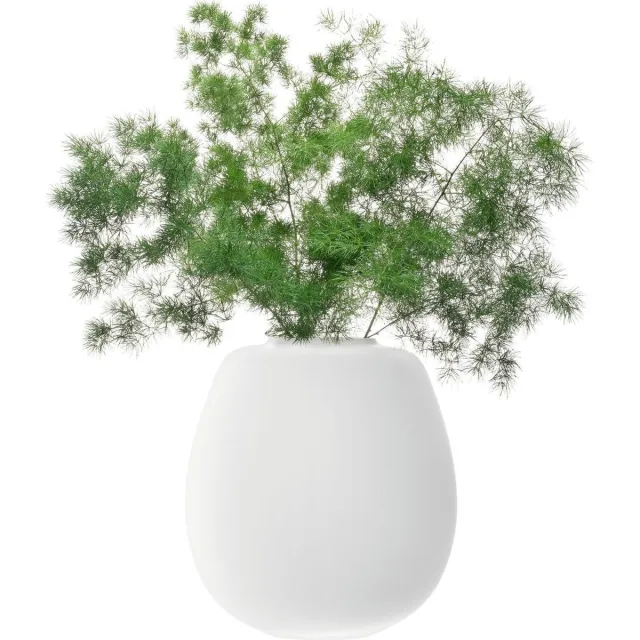 L.S.A. Boulder Vaas Wit - Ø 23,9 cm - H 27,2 cm