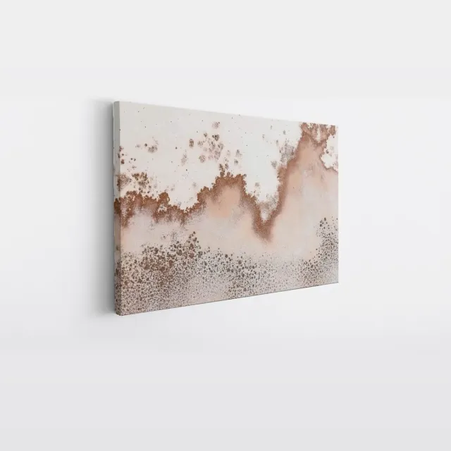 Saammp Canvas Schilderij - roestbruine tinten - Abstract - 50x40 - Foto op canvas - Wanddecoratie - Muurdecoratie Woonkamer - Slaapkamer decoratie - Canvas Print Multicolor