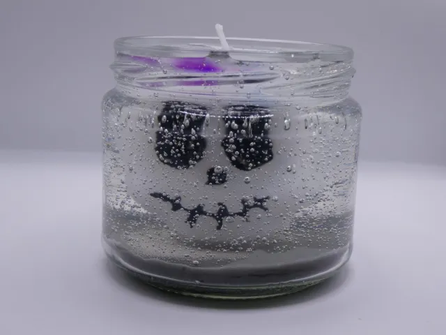 Small creations Kaars in pot. I see you. Met gel wax gemaakt. Kokosnoot geur. Zwart