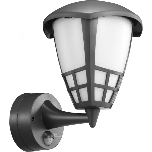 Maclean Buitenlamp - Wandlamp - Muurlamp met bewegingssensor - IP65 - max 60W - E27 - Grijs