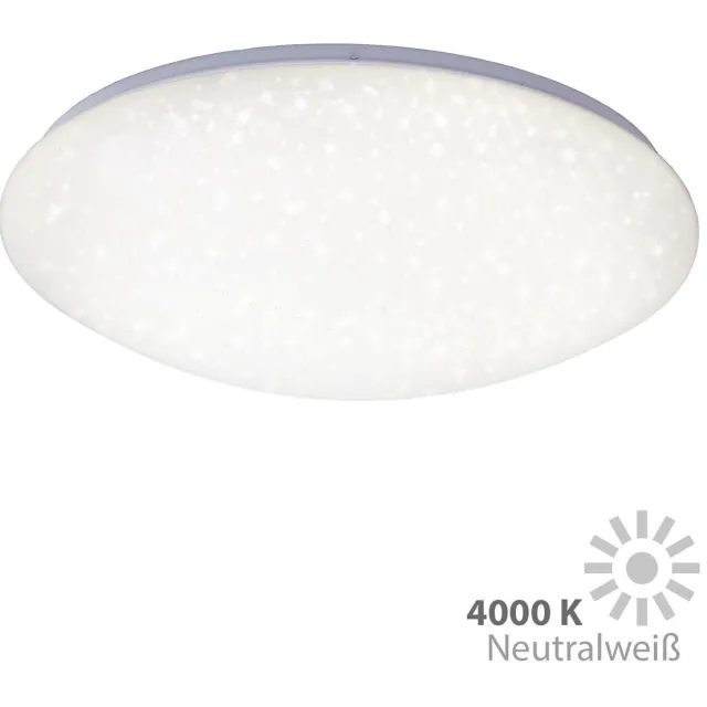 Briloner VIPE - Plafonnière - plafondlamp met sterdecor - LED - 24 Watt - 2.400 Lumen - 4.000 Kelvin - Ø 49cm wit