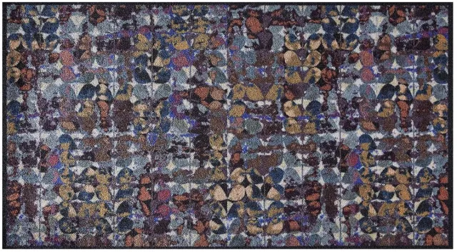 MD-Entree MD Entree - Design mat - Universal - Art Flowers - Vloerkleed - Antislip - Machine wasbaar - 67 x 120 cm Meerkleurig