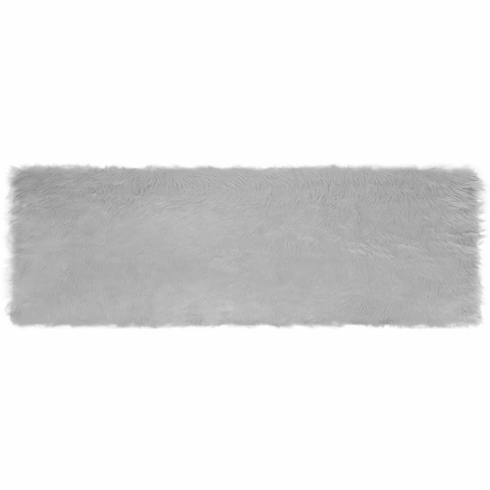 vidaXL Tapijt van imitatie TAFALLA Grijs 80 x 250 cm Polyester