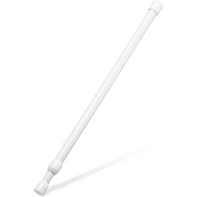 Bomiclss Telescopische trekstang, verstelbare stang 30-50 cm, uitschuifbare hangstang geschikt voor kasten boekenplanken kledingkasten kasten badkamer wit